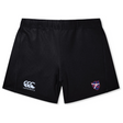 The Fort Wayne Rugby Women's Yokohama Shorts by EMB Canterbury include the logo on one side and an emblem on the other, crafted from lightweight, durable Vapodri fabric for superior comfort and performance.