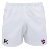 Made from recycled fabric, the Fort Wayne Rugby Player's Drill Shorts by EMB Canterbury feature the "Canterbury" logo on the left leg and a classic shield emblem on the right.