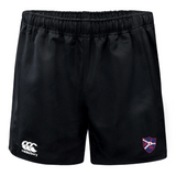 The Fort Wayne Rugby Advantage Rugby Shorts by EMB Canterbury boast a blue crest with red details on the right leg and the iconic white Canterbury logo. Crafted from moisture-wicking fabric, they offer comfort and performance for your workout.
.