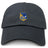 The EMB S&S Activewear Gulf Coast Fat Alberts Adult Low-Profile Cotton Twill Dad Cap is black with colorful embroidered team branding on the front.