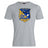 The Gulf Coast Fat Alberts Club Plain Tee by WRS Canterbury is a gray cotton blend shirt featuring a blue and yellow shield logo with a jet, rugby ball, and "Gulf Coast Fat Alberts Rugby" text.
