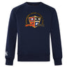The WRS Canterbury Sacramento Rugby Football Club Crew Sweatshirt is a navy blue, ultra-soft top featuring the club crest on the chest and an embroidered CCC logo on the left sleeve.