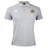 A light grey men's rugby shirt with short sleeves, a collar, three buttons, the EMB Canterbury logo on the right chest, and an embroidered Sacramento Rugby Football Club crest—this is the Waimak Polo by Canterbury.