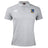 The Gulf Coast Fat Alberts Waimak Polo by EMB Canterbury is a light grey rugby polo featuring the Canterbury logo on the right chest and a blue and yellow embroidered badge on the left.