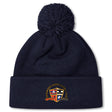 Stay warm on chilly days with the Sacramento Rugby Football Club Pom Pom Beanie by EMB Canterbury, featuring navy blue fleece lining, a pom-pom top, and the SRCF crest embroidered on the front.