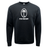 a black WRS Augusta Fiji Fleece Crewneck Sweatshirt with the words "Fiji Rugby" printed on it.