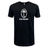 A lightweight black WRS LAT Fiji Rugby Supersoft T-shirt that proudly displays the words "Fiji Rugby".