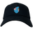 Introducing the Fiji Shield Flex Drill Cap by EMB Canterbury: a sleek black baseball cap featuring a unique patch with the iconic Fiji Shield.