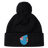 Cheer for Fiji with the Fiji Shield Pom Pom Beanie by EMB Canterbury. This stylish black beanie features a pom-pom and a blue emblem with a flag design, perfect for showcasing your rugby spirit and allegiance to the Fiji Shield.