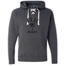 A warm gray Nations of Rugby Fiji Rugby Hockey Hoodie featuring the words "Fiji Rugby" to support the team by WRS Alpha Broder.