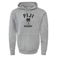 A Nations of Rugby Fiji Rugby 60/40 Pullover Hoodie, perfect for Fiji rugby enthusiasts. This grey hoodie from WRS Augusta features the iconic phrase "Fiji rugby" and offers exceptional comfort and durability.