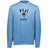 A blue Nations of Rugby Fiji Rugby Fleece Crewneck sweatshirt, perfect for rugby enthusiasts, by WRS Augusta.