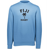 A blue Nations of Rugby Fiji Rugby Fleece Crewneck sweatshirt, perfect for rugby enthusiasts, by WRS Augusta.