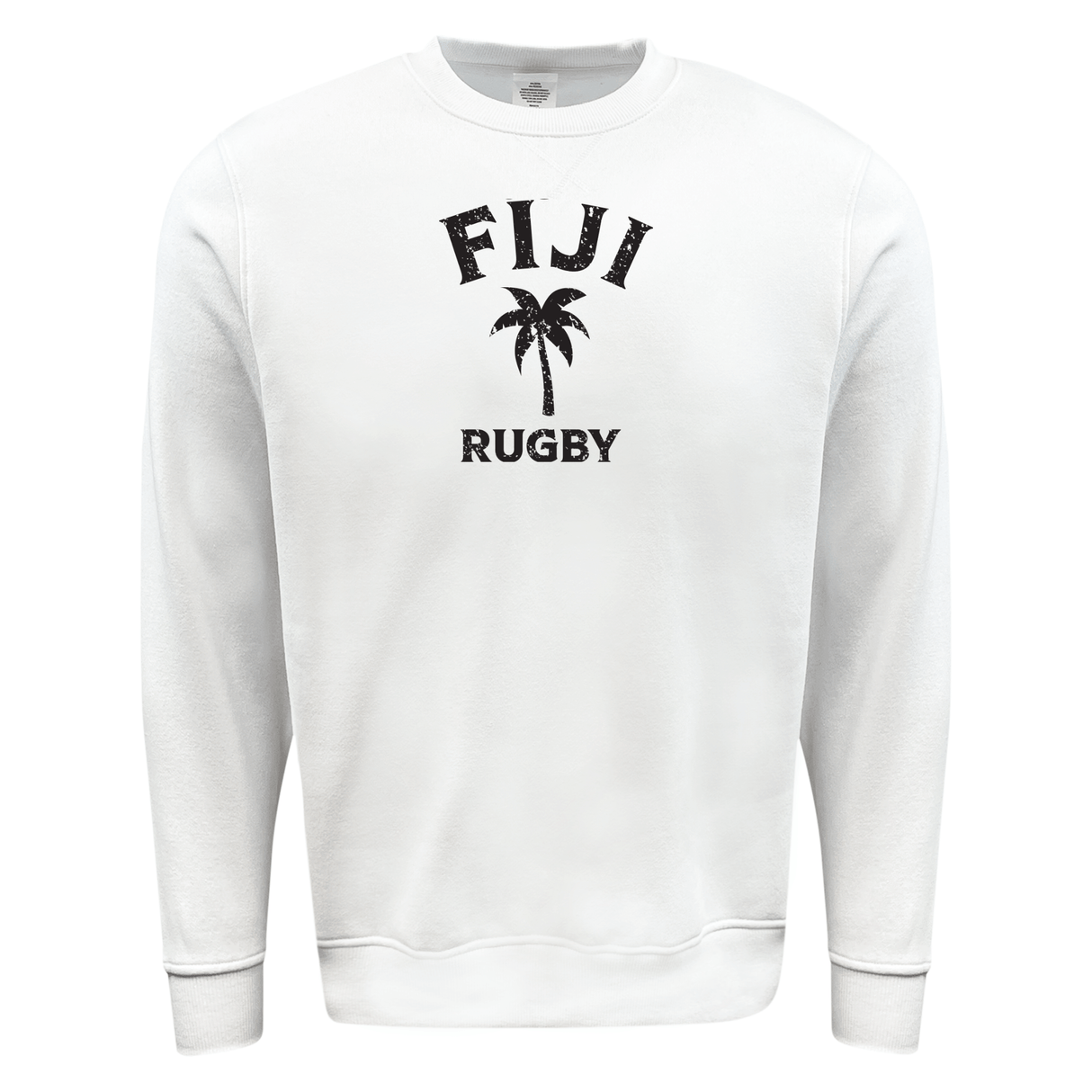 This Nations of Rugby Fiji Rugby Fleece Crewneck Sweatshirt by WRS Augusta is a must-have for rugby enthusiasts. Made from cozy fleece fabric, the white crewneck showcases the iconic Fiji Rugby branding.