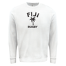 This Nations of Rugby Fiji Rugby Fleece Crewneck Sweatshirt by WRS Augusta is a must-have for rugby enthusiasts. Made from cozy fleece fabric, the white crewneck showcases the iconic Fiji Rugby branding.