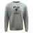 A grey Nations of Rugby Fiji Rugby fleece crewneck sweatshirt suitable for rugby enthusiasts from WRS Augusta.