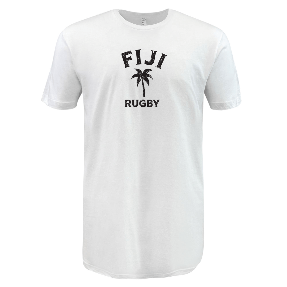 A nations of Rugby Fiji Rugby Supersoft Tee featuring the Fiji Rugby logo, made with cotton fabric.