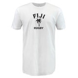 A nations of Rugby Fiji Rugby Supersoft Tee featuring the Fiji Rugby logo, made with cotton fabric.
