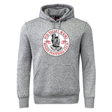 A grey sweatshirt fleece featuring the logo of Fox Valley Maori Rugby Football Club with the club's name, a Maori warrior design, and the year 1975 on the front. This Fox Valley Rugby Club Hoodie by Canterbury showcases WRS Canterbury branding for an authentic and stylish look.