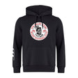 Fox Valley Rugby Club Hoodie by WRS Canterbury featuring the Fox Valley North Rugby Football Club logo on the chest, three white stripes on the right sleeve, and Canterbury branding.