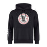 Fox Valley Rugby Club Hoodie by WRS Canterbury featuring the Fox Valley North Rugby Football Club logo on the chest, three white stripes on the right sleeve, and Canterbury branding.