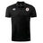 A black Fox Valley Rugby Club Dry Polo by EMB Canterbury featuring Vapodri Technology for ultimate comfort, the brand's logo on the right chest, and a round badge with a red emblem on the left chest.