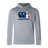 The WRS Canterbury France CCC Club Lightweight Hoodie is gray with a bold "CCC" logo in vibrant blue and red on the chest, ideal for casual wear.