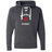 The WRS S&S Activewear Nations of Rugby France Rugby Hockey Hoodie is a dark gray hoodie with white laces, front pocket, "France Rugby," and a red rooster graphic on the chest—ideal medium-weight sportswear for fans.