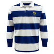 Striped long-sleeve Nations of Rugby France Vintage Hooped Classic Jersey with crest on the chest by EMB Mudoo.