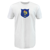 Nations of Rugby Vintage France Supersoft Tee by WRS LAT with a blue shield logo featuring a golden rooster and the year 1906 on the chest.