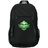 A durable Holy Trinity Rugby Free Form Rugby backpack with a practical green WRS Augusta Sportswear logo.