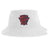 Introducing the Charlotte Cardinals Rugby Sustainable Bucket Hat by EMB S&S Activewear—crafted from recycled polyester for eco-friendly style. This white bucket hat features a striking red and black "Charlotte Cardinals Rugby Club" logo with a cardinal and shield design on the front, perfect for fans who value sustainability.