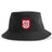 Show your San Diego Legion pride with the San Diego Legion Rugby Sustainable Bucket Hat by EMB S&S Activewear. This black bucket hat showcases a red and white "SD Legion" logo front and center, and is crafted from recycled polyester—making it a responsible, sustainable choice for eco-conscious fans.