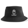 The Fiji Sustainable Bucket Hat by EMB S&S Activewear features a white palm tree logo above the text "FIJI RUGBY" on the front.