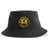 Introducing the Pittsburgh Forge Rugby Sustainable Bucket Hat by EMB S&S Activewear, featuring the club logo embroidered front and center, and crafted from recycled polyester for eco-friendly style.