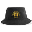 Introducing the Pittsburgh Forge Rugby Sustainable Bucket Hat by EMB S&S Activewear, featuring the club logo embroidered front and center, and crafted from recycled polyester for eco-friendly style.