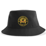 Introducing the Pittsburgh Forge Rugby Sustainable Bucket Hat by EMB S&S Activewear, featuring the club logo embroidered front and center, and crafted from recycled polyester for eco-friendly style.