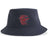 The Charlotte Cardinals Rugby Sustainable Bucket Hat by EMB S&S Activewear is crafted from recycled polyester in navy and features a red Charlotte Cardinals Rugby Club logo with a cardinal and the year 2021 on the front for eco-friendly style.