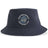 The Georgetown University Rugby Sustainable Bucket Hat by EMB S&S Activewear is a navy bucket hat crafted from recycled polyester, featuring the Georgetown University Rugby Football Club logo with a bulldog graphic on the front.