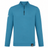 The Leinster 24/25 Club Classic 1/4 Zip by Castore is a teal athletic pullover with a short stand-up collar, black zipper, small white logo on the left sleeve, and a rectangular patch near the hem.