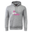 The WRS Canterbury Girls Rugby Club Hoodie features a gray design with the "Girls Rugby" logo in pink and white on the front. It offers a cozy fleece, kangaroo pocket, drawstring hood for comfort, and stylish Canterbury branding on the sleeve.