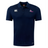 The Girls Rugby Club Dry Polo by EMB Canterbury is navy blue with the "girls rugby" logo on the right chest and a white logo on the left. Featuring Vapodri Technology, it offers comfort and style.