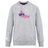 The Girls Rugby Club Crew Sweatshirt by WRS Canterbury is an ultra-soft light grey top with "girls rugby" in pink and navy, a rugby player icon above, and an embroidered CCC logo on the left sleeve.