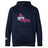 Navy blue lightweight Girls Rugby Club hoodie by WRS Canterbury, with "girls rugby" printed in pink and white on the front. Features a white Canterbury logo on the sleeve, plus front pocket and hood.