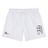 The Girls Rugby Tactic Short by EMB Canterbury features an embroidered black logo on the right and a colorful "Girls Rugby" logo on the left, all with an elasticated waistband for optimal comfort and fit.