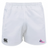 The Girls Rugby Professional Polyester Rugby Shorts by EMB Canterbury are white, showcasing the Canterbury logo and celebrating girls' rugby.