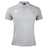 The Girls Rugby Waimak Polo by EMB Canterbury features a stylish gray cotton polyester blend with a white Canterbury logo on the left chest and pink "girls rugby" text on the right.