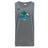 Gray Endicott College Tempo Vapodri Singlet by WRS Canterbury, made from recycled polyester with a green and blue seagull above "GULLS RUGBY" and a small Canterbury logo on the upper right.