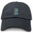 The Gretna United Rugby Adult Low-Profile Cotton Twill Dad Cap by EMB S&S Activewear features a yellow and blue "G" logo, embroidered team branding, and "Gretna United Rugby" text on the front.