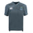 The EMB Canterbury Gretna United Rugby Vapodri Evader Jersey is a short-sleeved grey top with moisture-wicking tech, a white Canterbury logo on the right chest, and a blue-yellow emblem on the left.